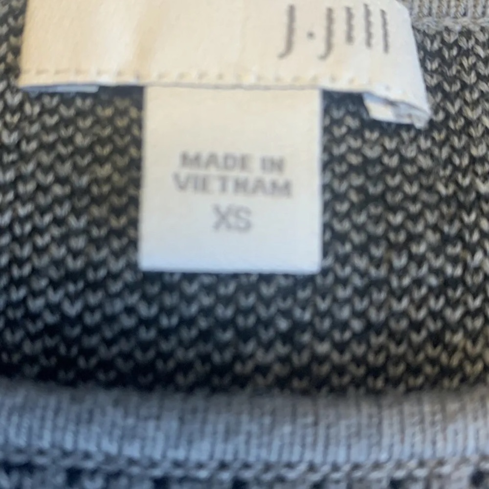 J Jill womens XS Gray Black Houndstooth sweater dress - Picture 4 of 10